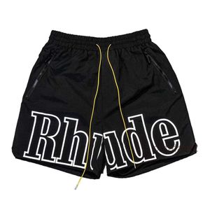 Hommes Shorts Rhude Designer Shors Summer Beach Pantalon Causual Mode Lâche Streetware Taille Haute Qualité Pas Cher Vente 4HAA