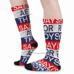Chaussettes pour hommes pour femmes designer samedi sock fille fille hiver