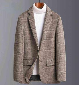 Blazers de chaqueta de traje para hombres 2021 Suits de invierno de otoño Men039s Suits a cuadros de lana Men039s Tendencia de lana Suits Plus Size Men039s C10799672347269