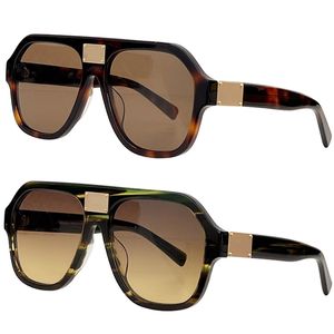 Gafas de sol para hombre DG4433 marco de fibra de acetato negro mate diseñador para mujer gafas de sol resistentes a los rayos UV gafas de moda informales geométricas