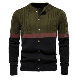 Suéteres para hombre Otoño Invierno Moda Cardigans Cálido Suéter grueso Hombre Algodón Alta Calidad Cardigan Hombres 221115