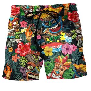 Shorts de maillots de bain pour hommes crâne 3d short de planche de surf imprimé shorts de plage kid shorts pour hommes nage de natation masculin burseurs garçons tronc 240402