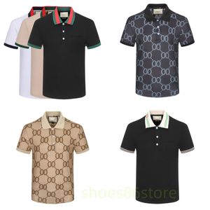 T-shirt masculin 2024 Italie Polot Shirt Men de mode Polo Polo Colliers Coton Coton T-shirts de haute qualité.