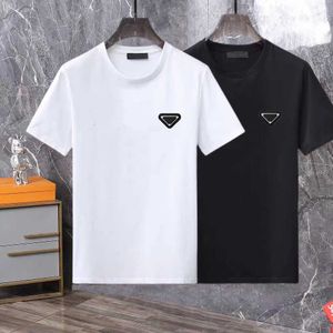 Camiseta para hombre Camisas de diseñador Camisa para mujer Camiseta de moda Camisetas de algodón puro Verano Clásico Triángulo Sólido Cuello redondo Top Sudadera informal Jersey de gran tamaño ts