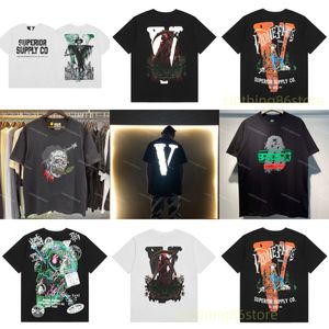 Camiseta para hombre Vloness camisa haikyuu moda juego mujer marca Vlonees coágulo retro oscuridad impreso alto gramo pesado doble algodón anime casual camisas de manga corta para hombres