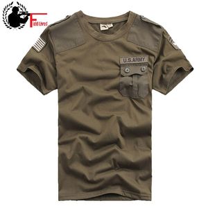 Camisetas para hombre Casual Confederado Ejército de EE. UU. 101.ª División Aerotransportada 100% Algodón Camiseta Militar Táctico Confort Camiseta masculina Tees 210706