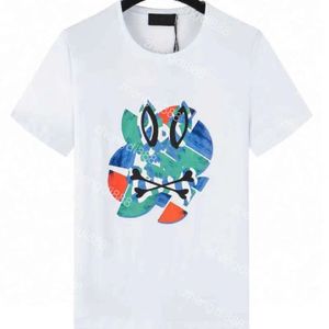 Mens t-shirt coton mélange tissu Respirant Psycho Bunny hommes Animal Print t-shirts pour les femmes à manches courtes personnalisé imprimé col rond pop tee shirt Designer en gros