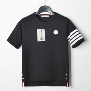 Camisetas para hombres Tshirts de diseñador de patrón rayado Bordado Bordado Unisex Shorts Mangas Tops de alta calidad Tamas asiáticas S-3XL