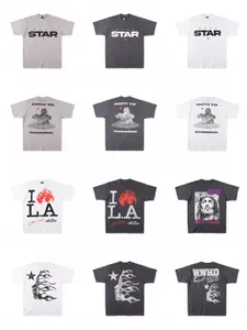 Camisetas para hombre Mujeres Luxurys Designers Shirt Moda Hellstar Studios I Love L.A hip-hop print Tee Hombre Casual manga corta Street Designer Top