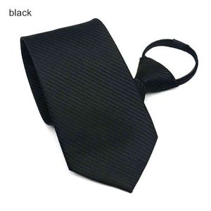 Cravate pour hommes cravate à glissière 9 cm cravate d'affaires pour hommes zip cravate en polyester noir rouge bleu ascot équipe de mariage sécurité hommes 4S boutique 2 pcs/lot M9JV