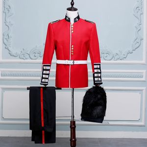 Chándales para hombre Uniforme de la Guardia Real Británica Disfraz de soldado Disfraz Granadero Trooper Túnica Chaqueta Guardias Trajes para fiesta Performance 230308