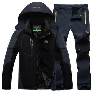 Chándales para hombre Traje de esquí para hombres Chaqueta impermeable a prueba de viento Pantalones Ropa para la nieve Esquí de invierno Chaquetas de snowboard Conjuntos 231129