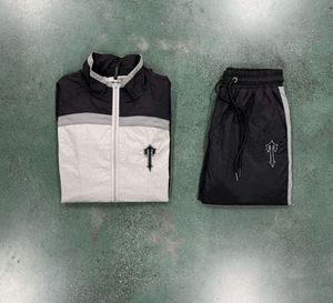 Survêtements pour hommes Survêtement Trapstar Irongate t Shellsuit-cery / noir Crey 1 Pantalon de jogging brodé de qualité supérieure 185