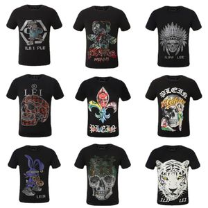 T-shirt pour hommes Designer PP Skull Diamond T-shirt à manches courtes Dollar Brown Bear Marque O-cou de haute qualité Skulls T-shirt polo t-shirts pour homme t-shirt robe