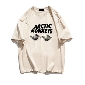 T-shirts pour hommes Arctic Monkeys T-shirts Mode Coton Oneck T-shirts Harajuku Manches courtes Hommes Femmes Été Hip Hop Tops Surdimensionnés Streetwears 230323