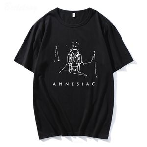 Camisetas para hombre Radiohead Amnesiac Camiseta Cute Cry Pattern Camiseta Band Rock Música divertida Tops 100 Cotton Print Loose Album Tees Mujer Hombre 230426
