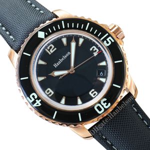 Montre Homme 8215 Mouvement Automatique Verre Saphir Bracelet Cuir Montres-Bracelets Lumineux Noir Date Visage Or Rose 2836 Mécanique ST9 Montres