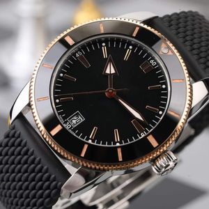 Montre pour homme automatique SUPER-OCEAN Business montres mécaniques Date saphir étanche 904L bracelet en maille Montre de Luxe montres-bracelets pour hommes u1
