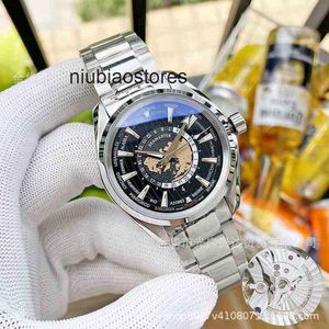 Mens Watch Business Fashion Series Automatic Map Machineery Band Mens Steel Band Watch Luxury Stainless en acier inoxydable Imperméable de bracelet Concepteur