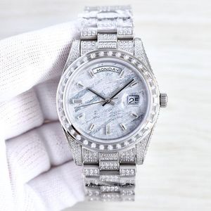 Mens Watch Ice Out Montres Montres en or de haute qualité pour hommes Diamond Luxurywatches Montre-bracelet mécanique 41mm Mouvement automatique Top Brand