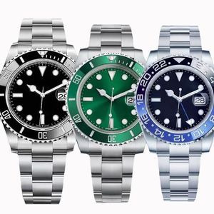 reloj para hombres relojes de diseño de lujo de alta calidad 40 mm negros de color negro cerámica bisel impermeable luminoso zafiro relojes Montre de luxe menwatch