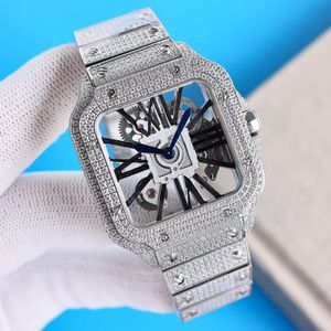 Relojes de la correa de acero inoxidable de los hombres Menses Diamantes Regalos de muñeca de pulsera de cuarzo El precio más bajo 39.8 mm de alta calidad Muñeca de pulsera de lujo