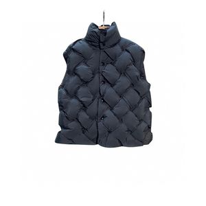 Chaleco tejido para hombre Parkas de plumón moda último hombre chaqueta Bomber de lujo verde uniendo botones abrigos prendas de vestir exteriores estilizadas