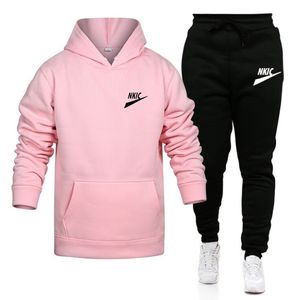 Hommes blanc noir survêtement 2023 printemps ensembles décontracté hommes ensemble imprimer sweat à capuche pantalon costume Fitness vêtements grande taille S-3XL