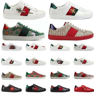 Zapatos deportivos de diseñador para hombre y mujer, zapatos casuales fuera de la oficina, zapatillas de deporte para mujer, abeja informal, estampado de cuero de lujo, zapatillas clásicas para correr, zapatillas de deporte, zapatos de diseñador Size35-45