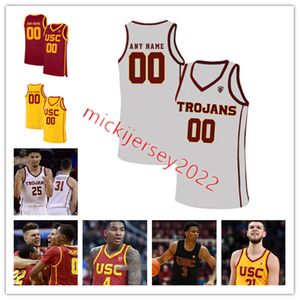 Maillot de basket-ball pour jeunes hommes Nick Young Jersey USC Trojans Custom Stitched 24 Brian Scalabrine 10 Demar DeRozan 4 Kevi Porter Jr. 13 Charles OBannon Jr. 3 Maillots Elijah Weaver