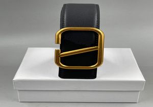 Cinturón de diseñador de ropa para hombre, cinturones de cuero de moda con hebilla en V, clásico, informal, de lujo, negro, rojo, con regalo blanco 5661805