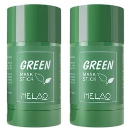 Mererke_Pretty Green Tea Clay Masque Visage Stick Oil Control Anti-Acné 40ml Mererke