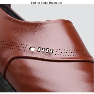 Merkmak Nuevo vestido de punta puntiaguda Zapatos de boda de fiesta resistentes al desgaste de moda de cuero masculino clásico para hombres Y200420 GAI GAI GAI