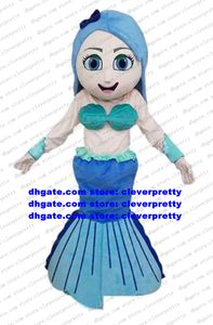 Costume de mascotte de sirène de mer pour adulte, tenue de personnage de dessin animé, pour clients, réunion de remerciement, cadeau classique zx312