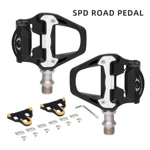 MEROCA Bike Lock Pedal Bicycle Self-Locking Pedal With Sealed Bearings Lock Piece For SPD System Road Bike Ultra-Light Pedal 240129