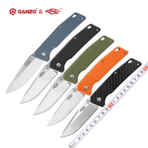 Messen 5860hrc Ganzo FB7601 440C G10 ou poignée de carbone Pandage de pliage Couteau de survie