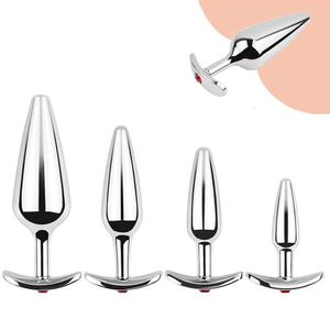 Metal Anal Beads Butt Plug Set Speur grand cul portable ANALPLUG BIJOUR DILATOR DILDO PROSATE MASSAGE SEXY TOY MAN WOMMES BOUTIQUE