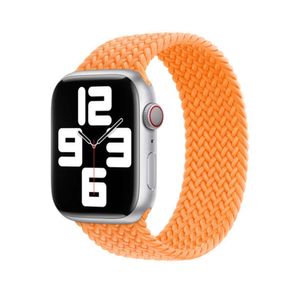 Cabeza de Metal adecuada para Apple Applewatch, correa de reloj tejida de nailon de un solo bucle, correa de reloj Iwatch