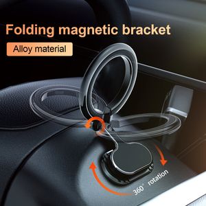 Support de voiture de téléphone mobile magnétique en métal pour iPhone 12 13 Pro Max Compatible avec Magsafe Pliant Phone Holder Base for Mag Safe