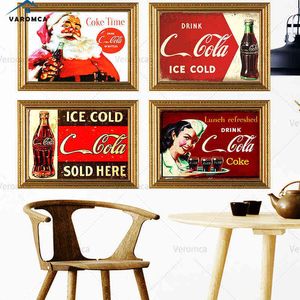 Métal Peinture Rétro Métal Affiches Coke Plaque Signe Vintage Maison Shabby Tin Signe Bar Club Plaques Murales Décor T220829