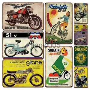 Metal Painting Vintage Motorcycles Metal Plate Tin Sign Personalized Motor Art Wall Sticekrs Retro Man Cave Living Room Decoration Plaque x0829