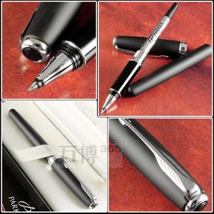 Stylo à bille en métal argenté et doré, pointe moyenne de 0.5mm, stylo à bille Signature, stylos cadeaux pour l'écriture, l'école et le bureau, fournisseurs de papeterie-088