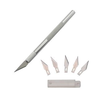 Metal Scalpel Knife Tools Kit Non-Slip Blades Engraving Knife Mobile Phone Film Paper Cut Handicraft Carving Tools #11