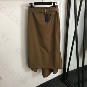 Jupe triangulaire en queue de poisson pour femmes, mode Sexy, irrégulière, taille haute, demi-jupe de styliste avec ceinture