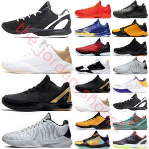 Chaussures de basket-ball Mamba Zoom 6 en or métallisé mamba Protro Bruce Lee Et si Lakers Tucker Big Stage Chaos 5 anneaux Eybl Grinch Forever pensent baskets roses taille 12