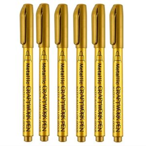 Metallische wasserdichte permanente Markierungsstifte DIY Epoxidharzform Gold Silber ColorDrawing Student Supplies Craft Marker Pen