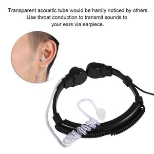 Micro casque pour gorge Baofeng gorge micro écouteur gorge micro casque tube acoustique écouteur PTT pour Baofeng UV5R radio 2 voies talkie-walkie