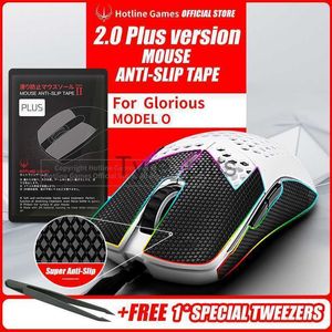 Souris 1 Pack Hotline Games 2.0 Plus Mouse Anti-Slip Grip Tape pour Glorious Model O Grip Upgrade Évacuation de l'humidité Prédécoupé Facile à appliquer X0807
