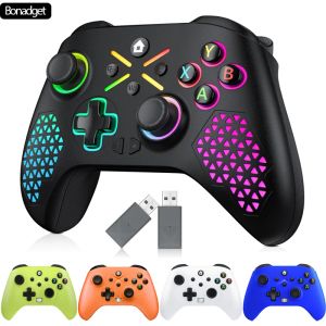 MICE 2.4G pour Xbox One / Series / Switch / Android / PC Video Game Controller Six Axis Vibration RGB GamePad Control Console Joystick