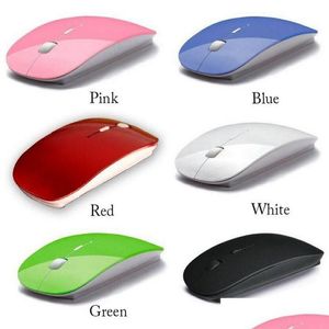 Souris 2.4G souris sans fil optique USB récepteur 1200Dpi 3D Bluetooth pour ordinateurs portables PC ordinateur de bureau à domicile bureau livraison directe Comp DHS4M